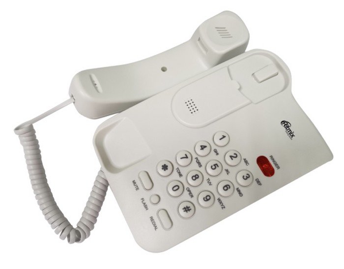 Проводной телефон Ritmix RT-311 (белый)