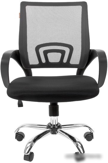 Кресло CHAIRMAN 696 Chrome (черный/серый)