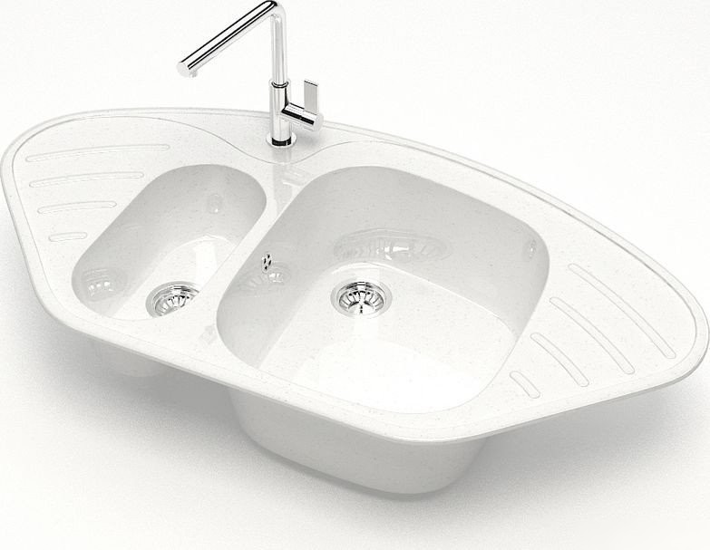 Кухонная мойка MARRBAXX Карельский камень модель 23/G31 (белый)