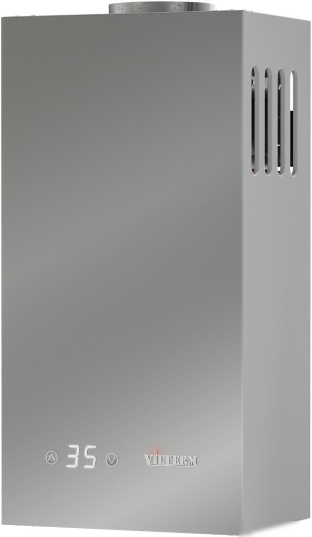 Газовая колонка VilTerm E11 Glass серебро