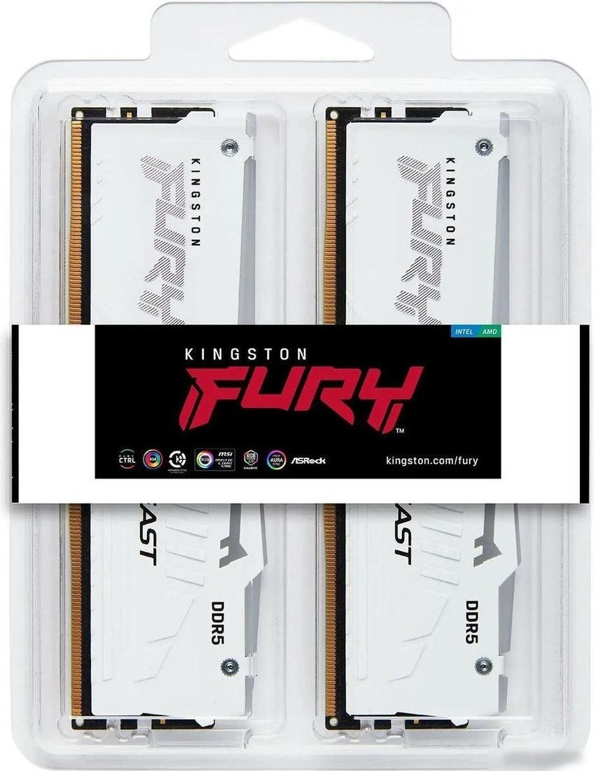 Оперативная память Kingston FURY Beast RGB 2x16ГБ DDR5 6000 МГц KF560C36BWE2AK2-32