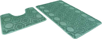Набор ковриков Shahintex Актив Icarpet 002 60x100/60x50 836413 (зеленый 52)