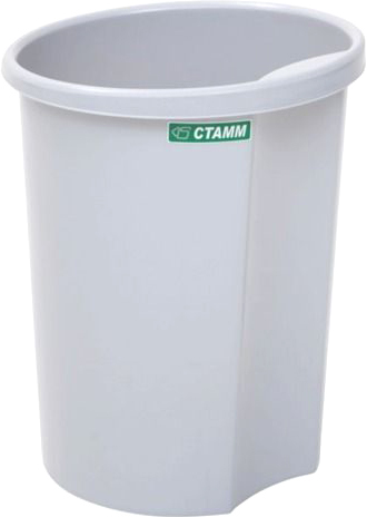 Корзина для бумаг Стамм КР12 (серый)