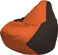 Кресло-мешок Flagman Груша Мега XXXL Г3.1-218 (оранжевый/коричневый)