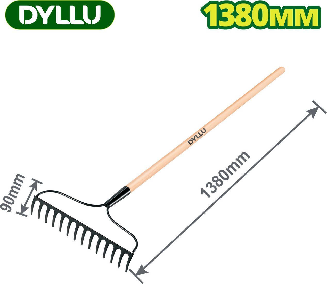 Грабли зубчатые Dyllu DTXW3316