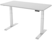 Стол Smartstol Slim 160x80x1.8 (белый/серый камень)