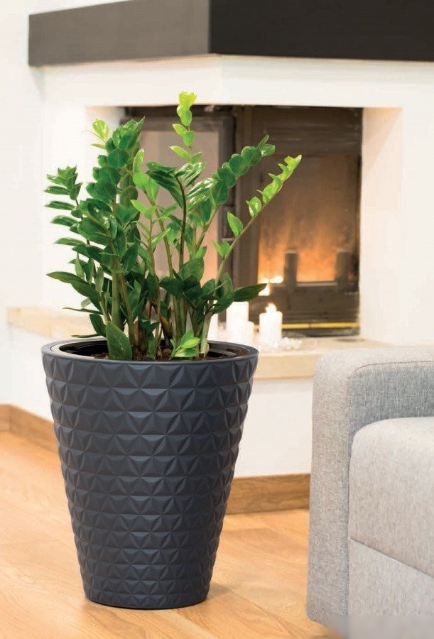 Кашпо Form-Plastic Diament 40 Antracyt 2920-014