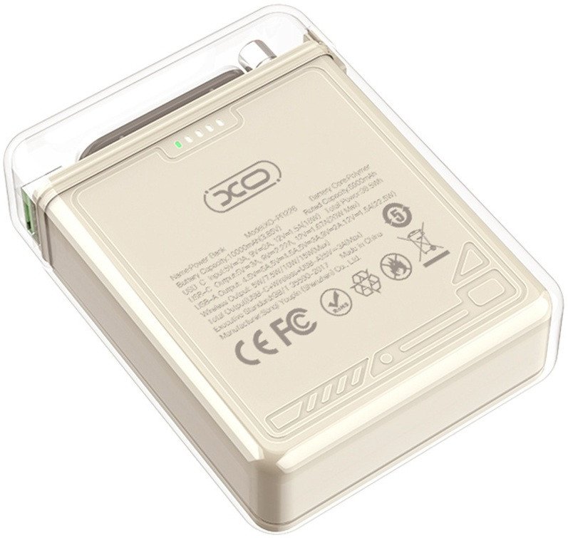 Внешний аккумулятор XO PR226 10000mAh (бежевый)