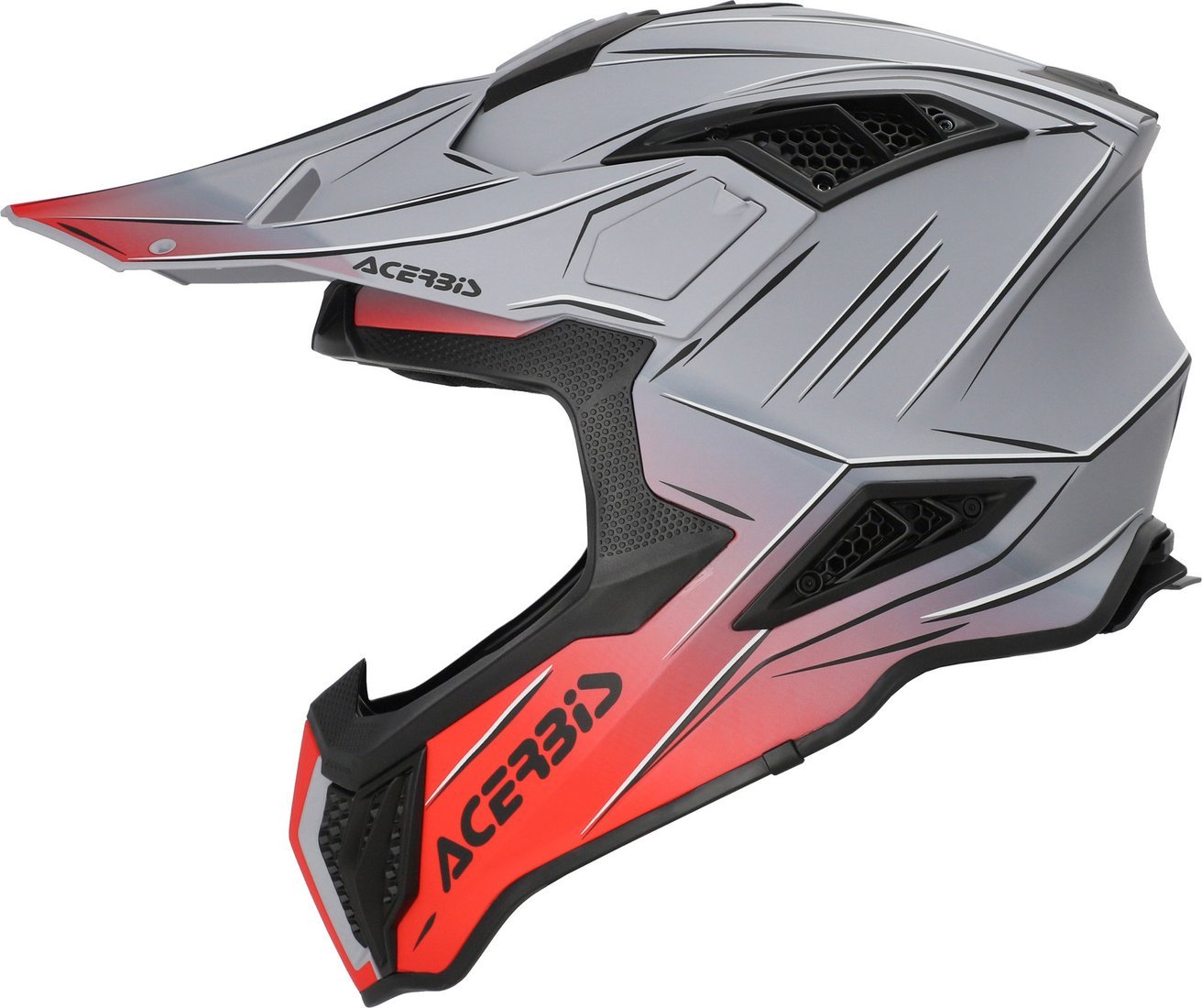 Мотошлем Acerbis Airstrike-X 0026905.295.066 (L, серый/красный)