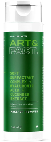 Art&Fact Мицеллярная вода для лица Soft Surfactant Compl + Hyaluron Acid + Cucumber Extr (200 мл)