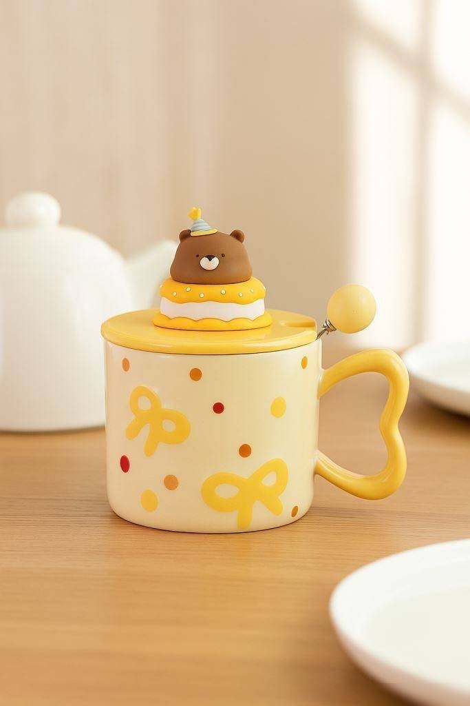 Кружка ILikeGift Funny bear ULB-591-03 (yellow)