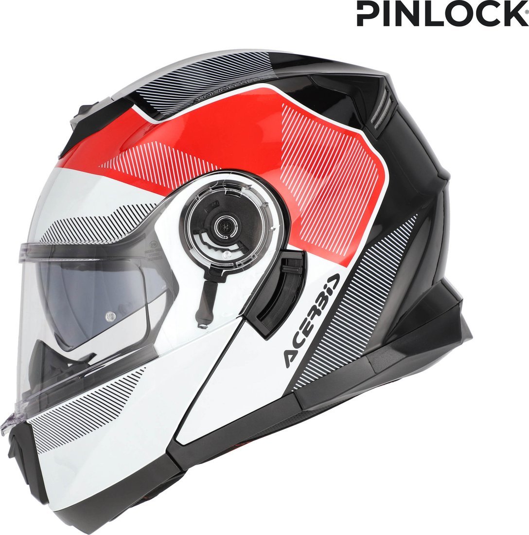 Мотошлем Acerbis Serel 22-06 0025201.239.064 (M, белый/красный)