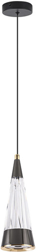 Подвесная люстра LED4U L7121-1 СR-BK