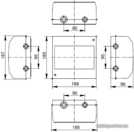 Бокс пластиковый IEK MKP42-N-09-31-01