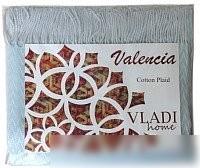 Плед Vladi Валенсия 140x200 (хлопковый с кистями)
