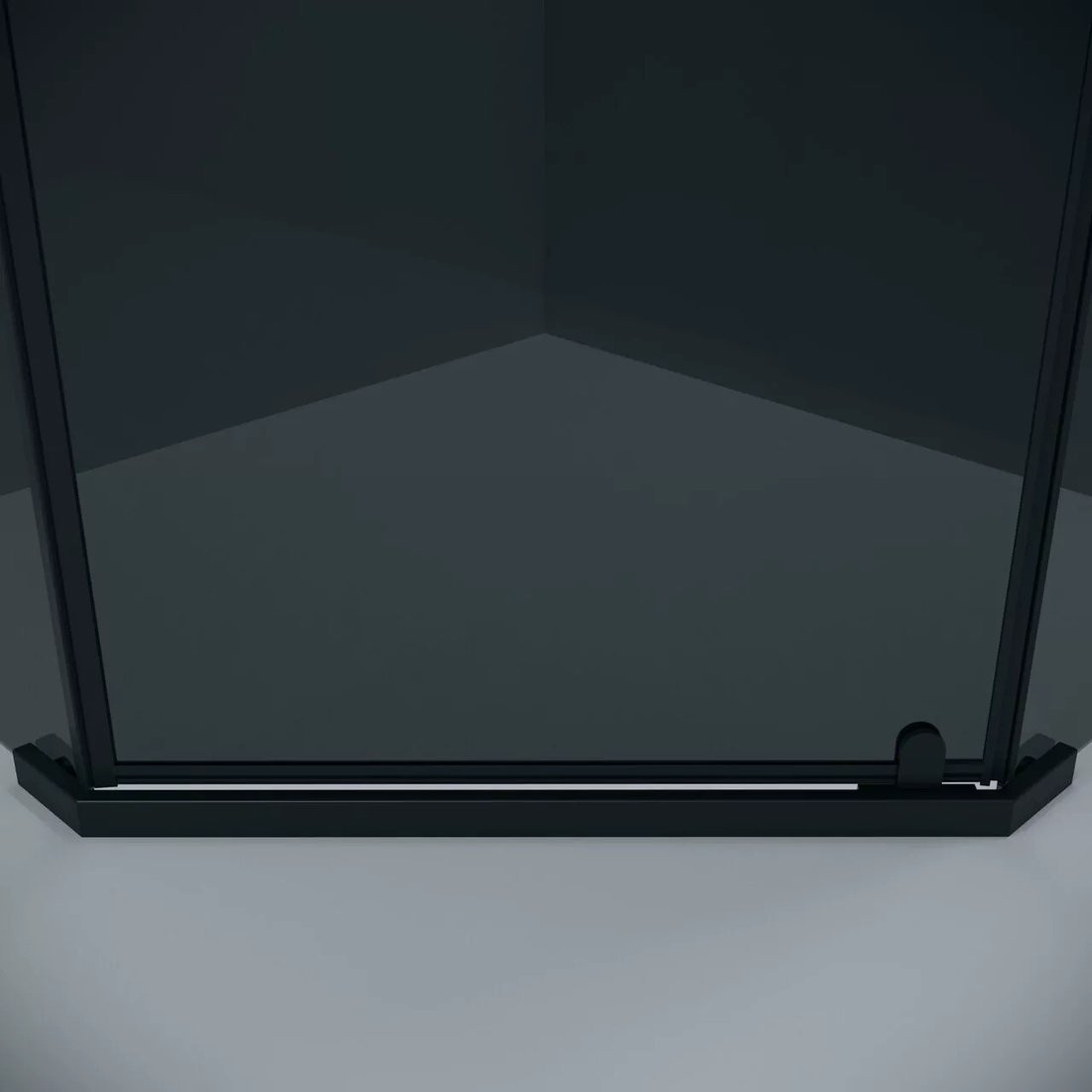 Душевой уголок Grossman Pragma 90x90x195 302.K33.03.9090.21.10 (черный матовый/тонированное стекло)