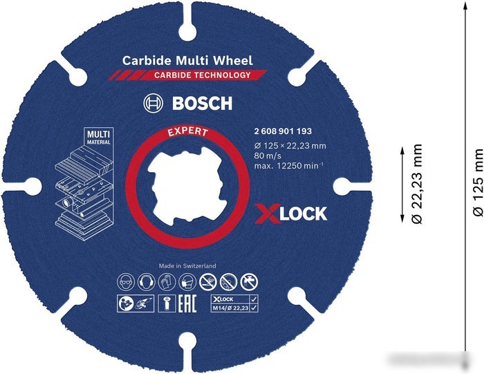 Отрезной диск Bosch Expert 2608901193