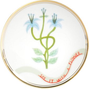 Блюдце Bitossi Botanica BOT00070 (эдельвейс)