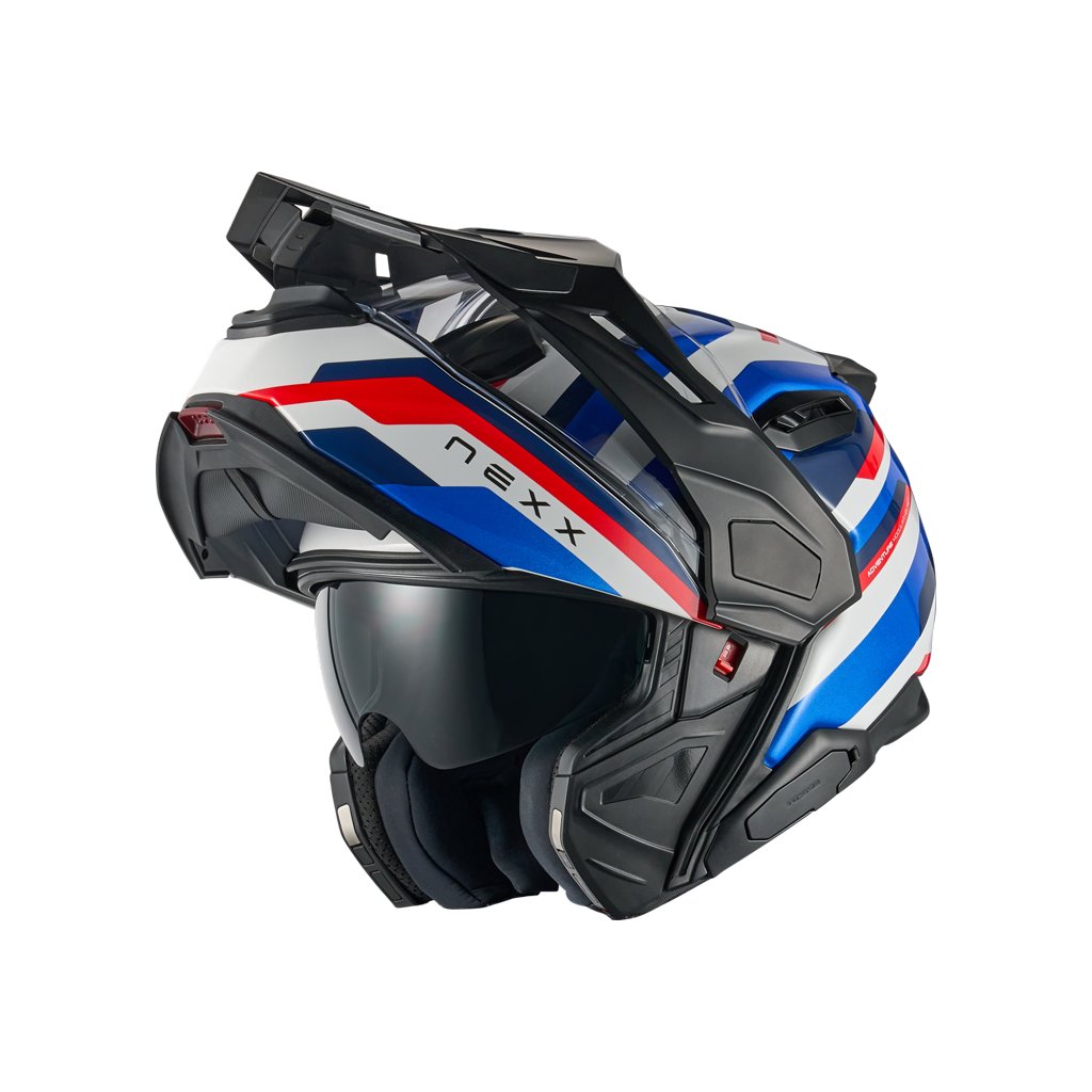 Мотошлем Nexx Helmets X.LFC Westbound (M, синий/красный)