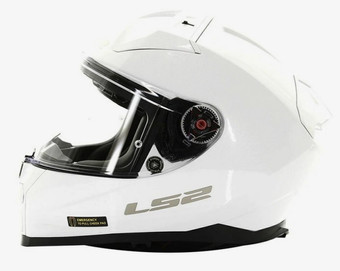 Мотошлем LS2 FF811 Vector Ii Solid (M, белый глянцевый)