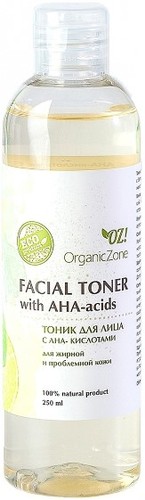 Organic Zone Тоник для лица С АНА-кислотами для жирной и проблемной кожи (250 мл)