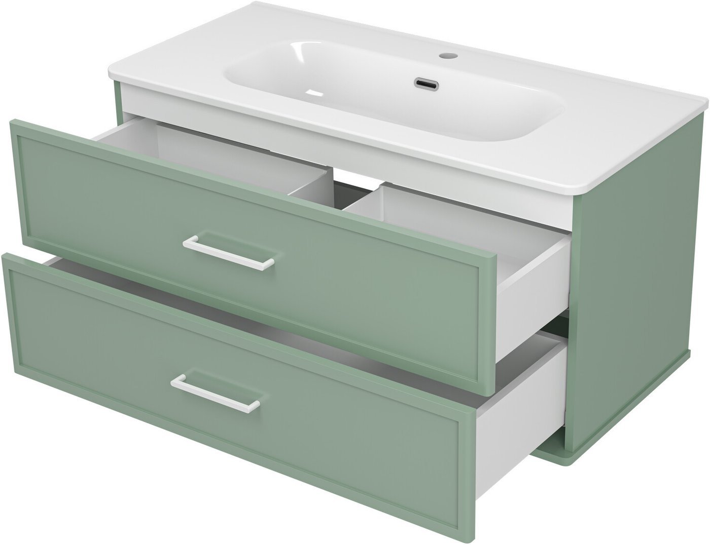 Brevita Тумба с умывальником Verde 100 Ver-09100-0102Я+B-OND100-01