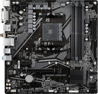 Материнская плата Gigabyte A520M DS3H AC (rev. 1.0)