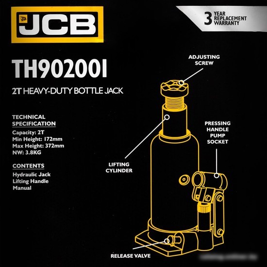 Бутылочный домкрат JCB TH902001 (2т)