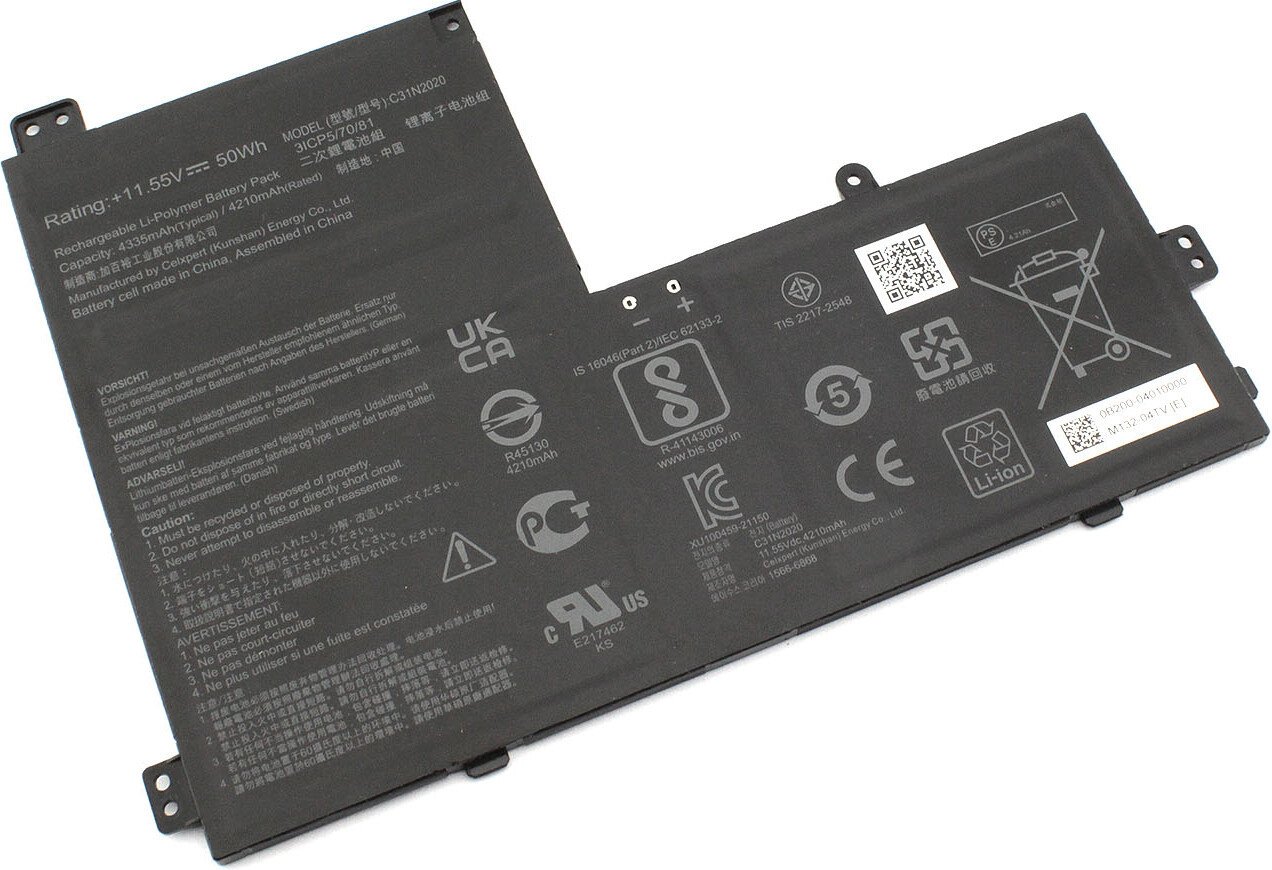 Аккумуляторы для ноутбуков ASUS C31N2020 Аккумуляторы для ноутбуков ASUS C31N2020