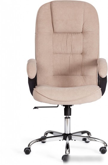 Офисное кресло TetChair СН9944 флок/хром (бежевый)