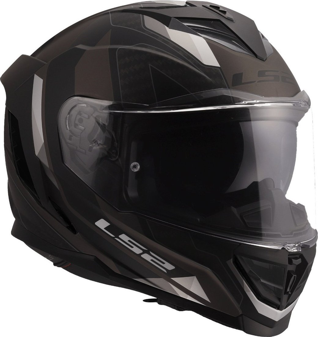Мотошлем LS2 FF818 Storm III Sporty (2XL, черный/серый)