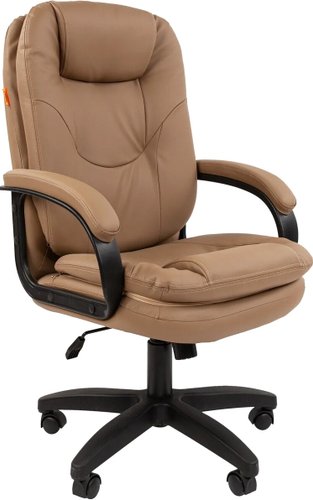 Офисное кресло CHAIRMAN 668LT N (черный пластик/экопремиум бежевый)