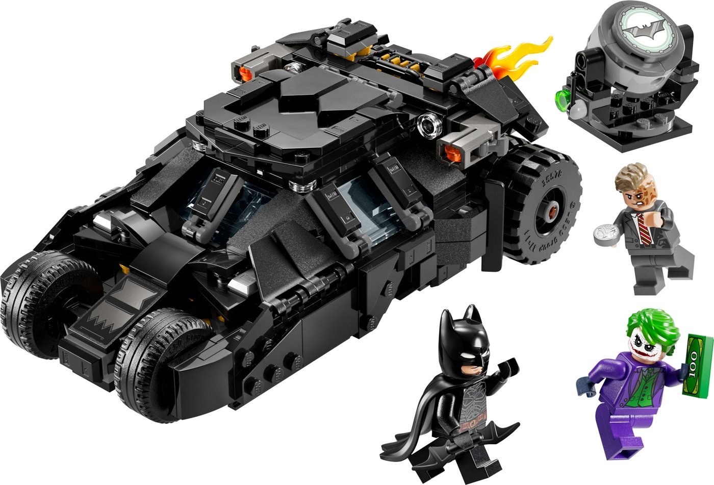Конструктор LEGO Batman 76303 Бэтмен на Тумблере против Двуликого и Джокера