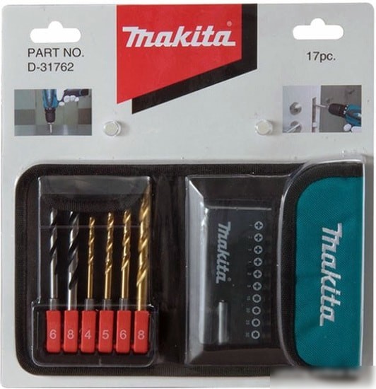 Набор оснастки Makita D-31762 (17 предметов)