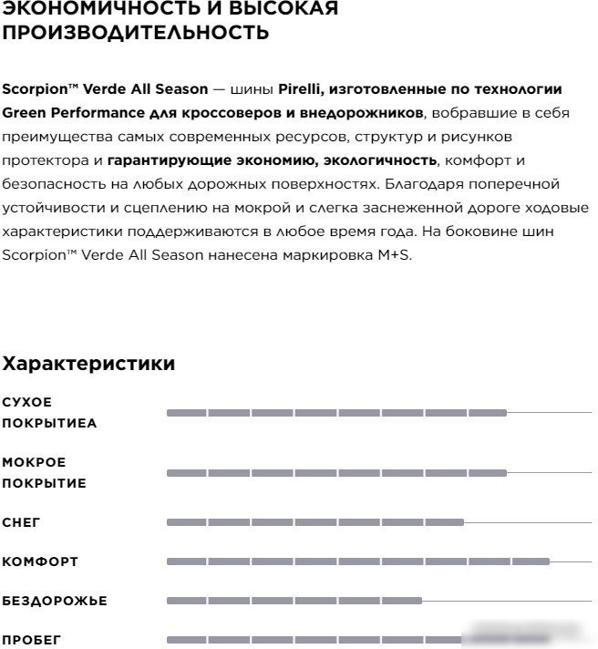 Всесезонные шины Pirelli Scorpion Verde All season SUV 285/50R20 116V