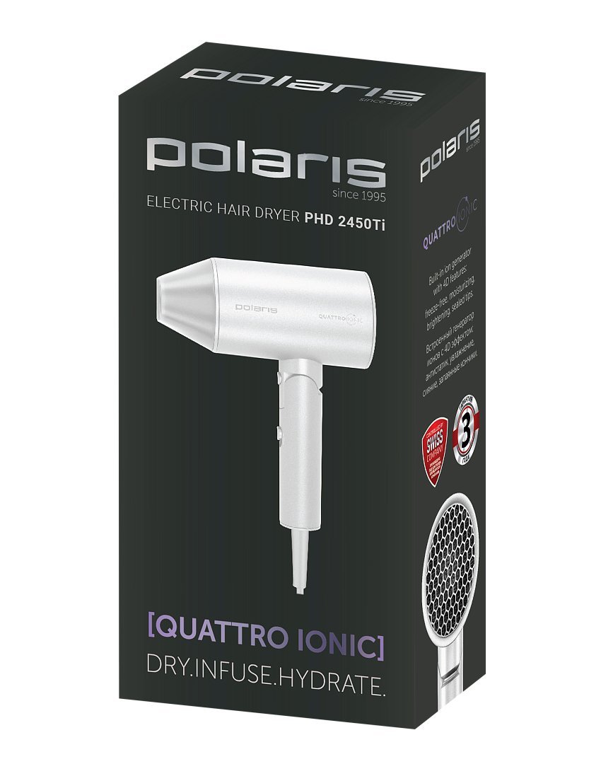 Фен Polaris PHD 2450Ti (белый)