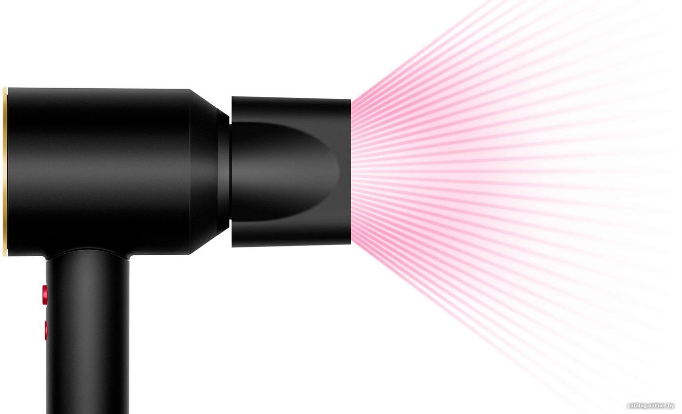 Фен Dyson HD15 Supersonic (с переходником на евровилку, черный оникс/золотистый)