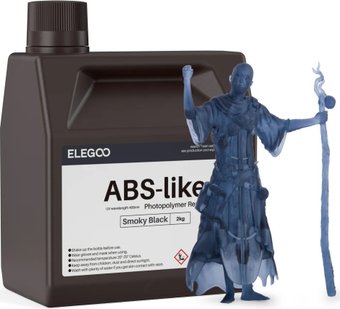 Фотополимер Elegoo ABSlike 2кг (черный дым)