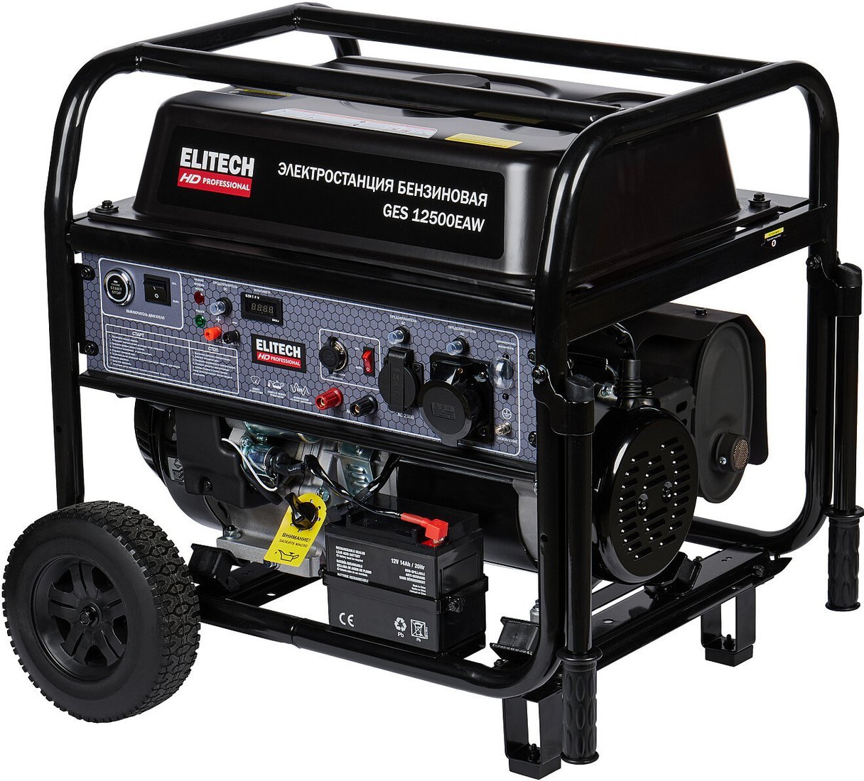 Бензиновый генератор ELITECH GES 12500ЕAW