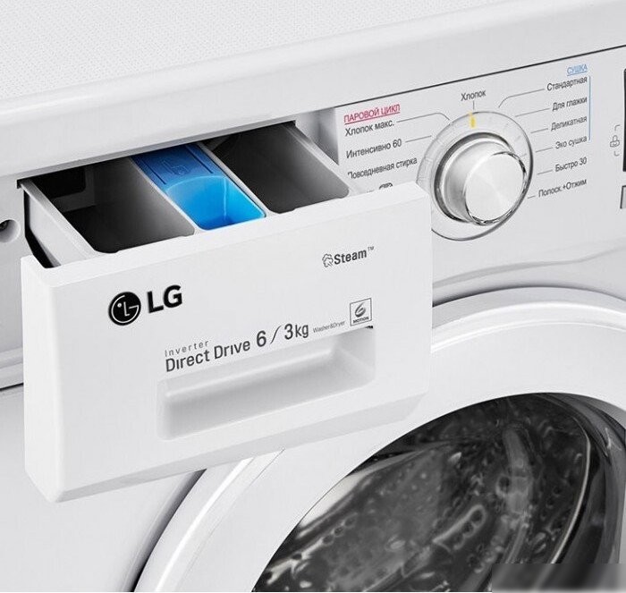 Стирально-сушильная машина LG F1296CDS0X