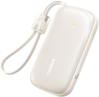 Внешний аккумулятор Baseus EnerFill FC21 Qpow 3 Ultra 10000mAh 45W (бежевый)