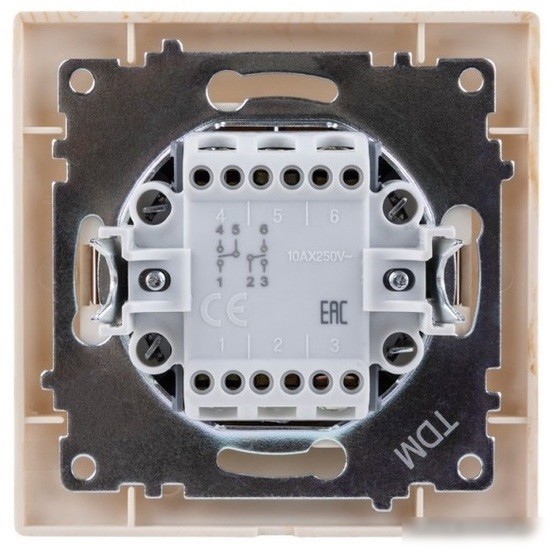 Выключатель проходной TDM Electric Лама SQ1815-0307