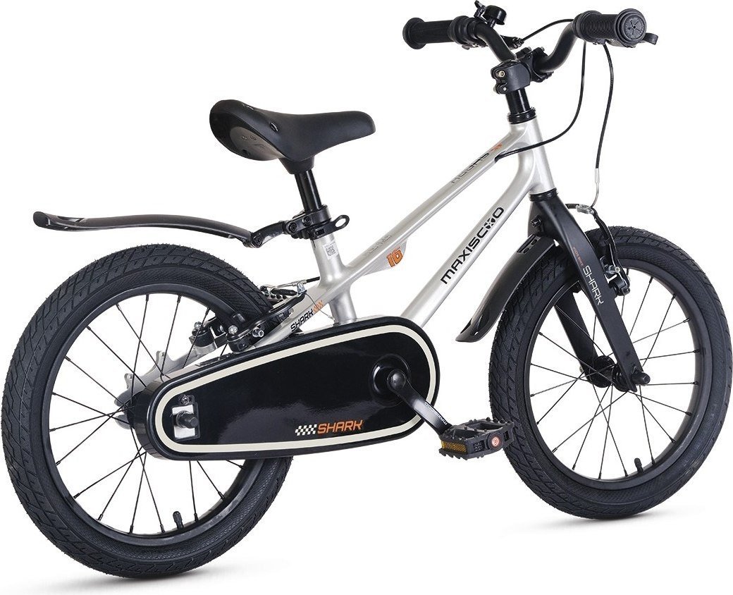 Детский велосипед Maxiscoo Shark Sport 16 2025 MSC-SH1642 (серый жемчуг, разобранный)