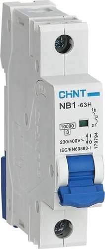 Выключатель автоматический Chint NB1-63H 1P 13A 10кА D (R) 179797