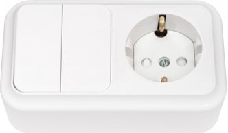 Выключатель Bylectrica Пралеска 2В-РЦ-579 (белый)
