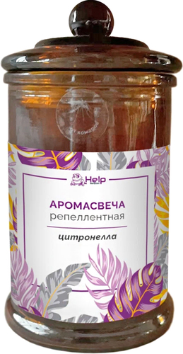 Свеча от насекомых Help с ароматом цитронеллы 80447