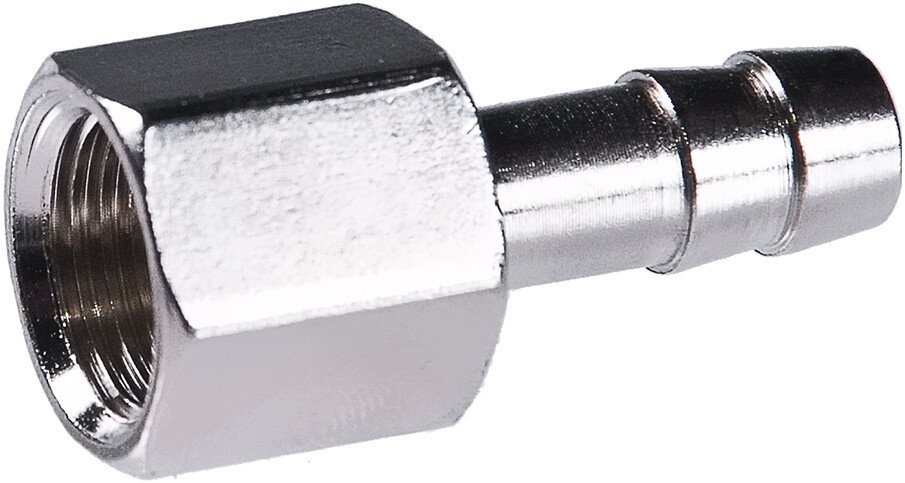 Фитинг Fubag Переходник 1/4" F на елочку 8 мм с обжимным кольцом 11х13 мм 8641970