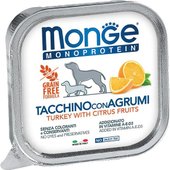 Сухой корм для собак Monge Natural Monoprotein Fruits из индейки с цитрусовыми, ламистер (150 г)