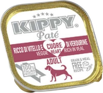 Консервированный корм для собак Kippy Паштет с телятиной и овощами 150 г