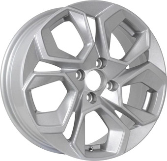 Литые диски KDW KD1620 16x6.5" 5x114.3мм DIA 67.1мм ET 45мм Silver Painted
